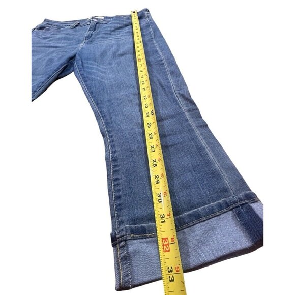 Signature by Levi Strauss Women's Mid-Rise Slim Fit Capris Blue Ice - Size 12 - Picture 10 of 12